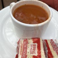 Vegan soup  at Red Rock Grill in Springdale