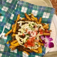 Shawarma fries at Jen's Organics in Springfield