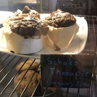 Homemade muffins at Lunatique in Kiel