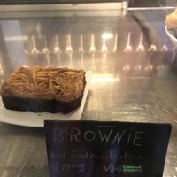 Yummy brownie at Lunatique in Kiel