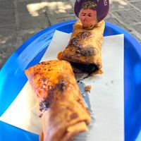 Yummy vegan burritos! at Mamá Mela  in San Miguel De Allende