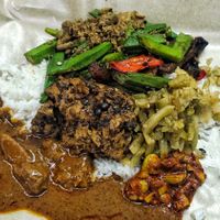 Mixed veggies rice very flavourful at Ci Xin Da Ai Gong De Zai - 慈心大愛功德齋 in Johor Bahru