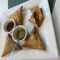 sambusas  at Lulu EthioVegan in Minneapolis