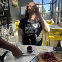 Birthday treat for my friend!!!   at Lulu EthioVegan in Minneapolis