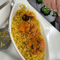 Falafel and ricee  at Lulu EthioVegan in Minneapolis