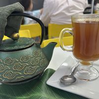 Delicious spiced tea!  at Lulu EthioVegan in Minneapolis