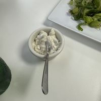 So happy with the vegan tzatziki!  at Lulu EthioVegan in Minneapolis