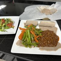 Small sampler  at Lulu EthioVegan in Minneapolis