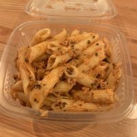 Amazing pasta! at Vegetart Cuina Vegana in Barcelona