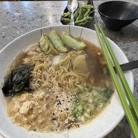 Vegetable Gyoza Ramen. YUM!!!!!  at Tokyo Maki - Melbourne in Melbourne