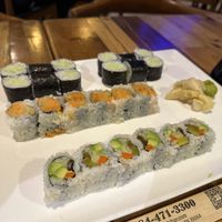 Cucumber, sweet potato, and vegetable roll sushi   at KAWA in Springfield