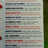 brochure menu at The Best Little Sandwich Shop - Eureka Way in Redding