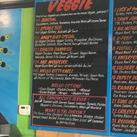 Veggie menu (vegan cheeses available) at The Best Little Sandwich Shop - Eureka Way in Redding