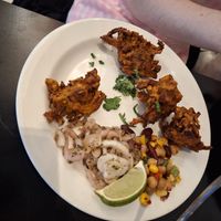 Onion Bhajis at Mumtaz in Leeds