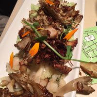 shiitakes. oily and bland  at Rasoterra in Barcelona