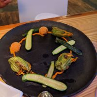 Beautiful plate at Rasoterra in Barcelona