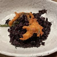 Surf and Turf Black Rice  at Rasoterra in Barcelona