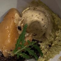 Cardamom pear, Cacao, pistachio… just yum! at Rasoterra in Barcelona