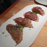 Gyozas de remolacha at Rasoterra in Barcelona