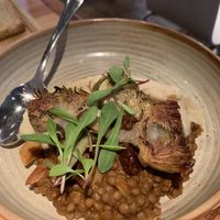 Alcachofas confitadas  at Rasoterra in Barcelona