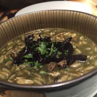 rice pasta mushroom risotto  at Rasoterra in Barcelona