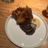 Maitake tempura  at Rasoterra in Barcelona