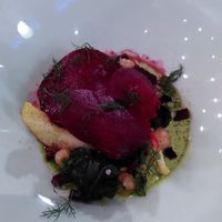 Starter 2 - beetroot and apple at Rasoterra in Barcelona