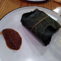 Starter 3 - sweet potato tamale at Rasoterra in Barcelona