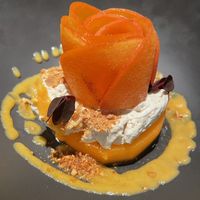 Caqui, crema chantilly #Veganuary at Rasoterra in Barcelona