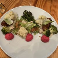 Tempeh dish  at Rasoterra in Barcelona