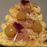 Date sponge cakee  at Rasoterra in Barcelona