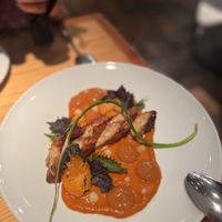 Homemade almond TEMPEH  at Rasoterra in Barcelona