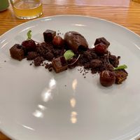 Chocolate and cherries   at Rasoterra in Barcelona