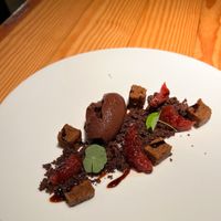 Chocolate and cardamom ice cream   at Rasoterra in Barcelona