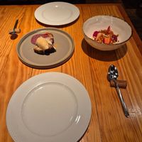 Sponge cake and strawberries at Rasoterra in Barcelona