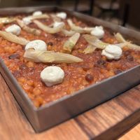 Fregola Sarda with fennel  at Rasoterra in Barcelona