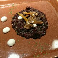 vegan aioli, brownrice,chantarelles... at Rasoterra in Barcelona