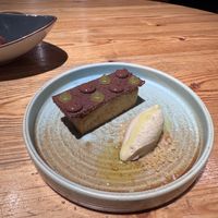  Ode to EXTRA VIRGIN OLIVE OIL (sponge cake, ice-cream, emulsion), chocolate, hazelnuts at Rasoterra in Barcelona