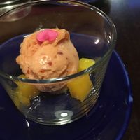 mango ceviche (with vegan tigre de leche ... not in the picture) at Rasoterra in Barcelona