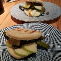 panini with asparagus and cucumber at Rasoterra in Barcelona