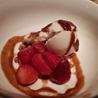 one of the desserts at Rasoterra in Barcelona