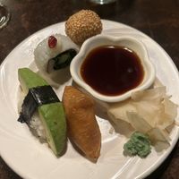 Sushi  plate   at Pong Skrapan in Stockholm