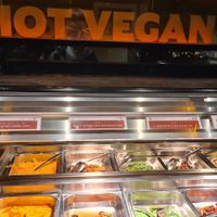 Sign making the food easy to find at Pong Skrapan in Stockholm