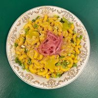 Mac & cheese  at Le Café Big Trouble in Montreal