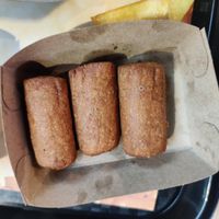 Fricadelles at Pepas Vegan Frituur in Leuven