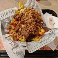 Bicky loaded fries at Pepas Vegan Frituur in Leuven