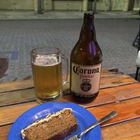 Great carrot cake   at La Vieja Escuela in Playa Del Carmen