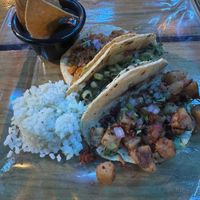 Tacos 🌮   at La Vieja Escuela in Playa Del Carmen