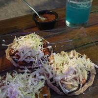 Sopes   at La Vieja Escuela in Playa Del Carmen