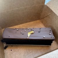 Buckwheat brownie  at Orange & Blossom Patisserie in Portland